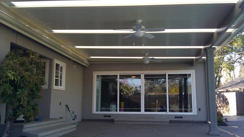 Skylights in Solid Patio Cover Sacramento